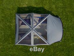 Screen Porch 12-Person Cabin Tent With 2 Entrances Outdoor Family Camping Shelter