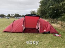 Six Person Two Bedroom Tunnel Tent Brand New Used Once Pro Action Red From Argos