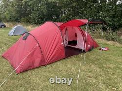 Six Person Two Bedroom Tunnel Tent Brand New Used Once Pro Action Red From Argos