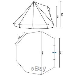 Skandika Comanche Tipi Teepee 8 Person/Man Camping Tent Large Sewn-in Floor New