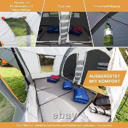 Skandika Egersund 5 Person Tunnel Family Large Tent Camping Sun Canopy New