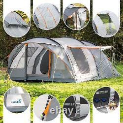 Skandika Egersund 5 Person Tunnel Family Large Tent Camping Sun Canopy New