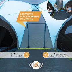 Skandika Hammerfest 4 Person/Man Family Tent Camping Dome Blue Canopy New