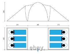 Skandika Hammerfest 6 Protect Family Vis-a-Vis Tent 6-person (SKA0003)