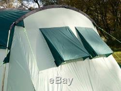 Skandika Hurricane 8 Family Tunnel Tent, Large Green Brand New