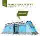 Skandika Hurricane 8 Person/man Family Tunnel Tent Large Group 5000mm Column New