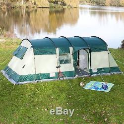 Skandika Hurricane 8 Person/Man Family Tunnel Tent Large Group 5000mm Column New