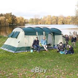 Skandika Hurricane 8 Person/Man Family Tunnel Tent Large Group 5000mm Column New