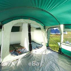 Skandika Hurricane 8 Person/Man Family Tunnel Tent Large Group 5000mm Column New