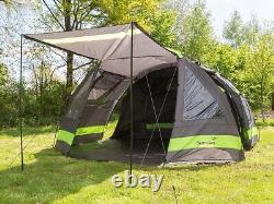 Skandika Kambo 6 Tent Tunnel 6-person in Black & Green (SKA0037)