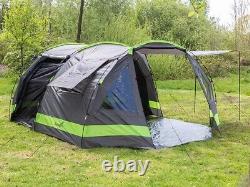 Skandika Kambo 6 Tent Tunnel 6-person in Black & Green (SKA0037)