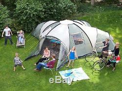 Skandika Korsika Large Spacious 10-Person Family Group Camping Tent with 3 Room