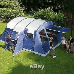 Skandika Milano 6 Person/Man Large Family Tunnel Tent Sewn-in Groundsheet New