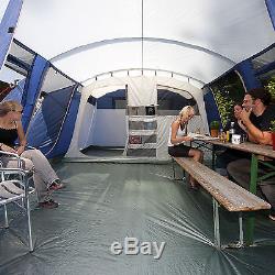 Skandika Milano 6 Person/Man Large Family Tunnel Tent Sewn-in Groundsheet New