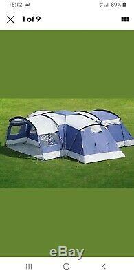 Skandika Nimbus 12 Man Tunnel Tent. Large Cruciform Camping 3 Or 4 Bedrooms