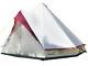 Skandika Tipii Ii Tent Party Wigwam Large 8-person Beige & Red (ska0055)