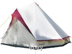 Skandika Tipii II Tent Party Wigwam Large 8-person Beige & Red (SKA0055)