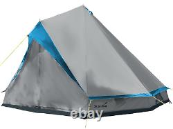 Skandika Tipii II Tent Party Wigwam Large 8-person Grey & Blue (SKA0027)