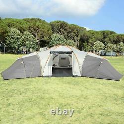 Skandika Turin 12 Person 3 Bedroom Family Festival Camping Outdoor Tent (A117)