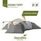 Skandika Turin 12 Person Family Dome Tent 3 Dark Sleeping Pods Xl Camping New