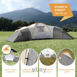 Skandika Turin 12 Person Family Dome Tent 3 dark sleeping Pods XL Camping New