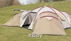 Skandika Turin 12 Person Man Family Tent Large Camping 3 Sleeping Pods