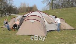 Skandika Turin 12 Person Man Family Tent Large Camping 3 Sleeping Pods