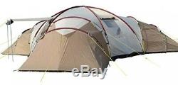 Skandika Turin Large Family Group 12-Person Tent With 3 Sleeping Rooms And Sun