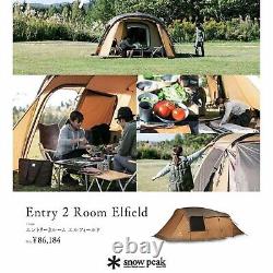 Snow Peak Entry 2 Room Elfield Tent TP-880R Camping Dome Tent TP-880R New