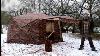Solo Snow Camp In A 9 Man Hot Tent