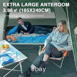 Spacious 4 Person Waterproof Family Camping Tent with Large Porch 3000mm Spacious 4 Person Waterproof Family Camping Tent with Large Porch 3000mm