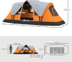 Spacious 5-6 Person Camping Tunnel Tent UV Protected Waterproof Shelter