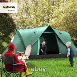 Spacious 6-Person Dome Camping Tent with 3000mm Water Resistance & UV Shielding