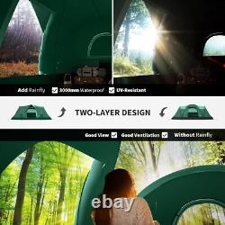 Spacious 6-Person Dome Camping Tent with 3000mm Water Resistance & UV Shielding