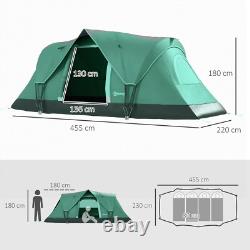 Spacious 6-Person Dome Camping Tent with 3000mm Water Resistance & UV Shielding