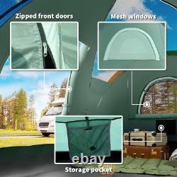 Spacious 6-Person Dome Camping Tent with 3000mm Water Resistance & UV Shielding