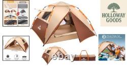 Spacious Family Dome Tent for 3 Easy Pop-Up Setup with Mesh Ventilation