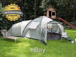 Spacious Large Big 10 Person Family Camping Dome Tent, Waterproof, Easy Pitch