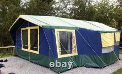 SunnCamp Holiday 350 4 Person Trailer Tent 2 Door Green/Blue