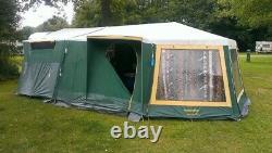 Sunncamp Holiday Trailer Tent With Detachable Kitchen Unit Plus Large Awning