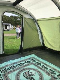 Sunncamp Invadair 600 Airbeam Tent Sleeps 6 Pitched In Mins, Excellent Condition