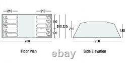 Sunncamp Sapphire Air Plus 1000 Plus 10 Berth Man Person Camping Large Tent