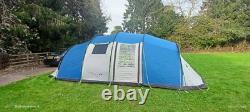 Sunncamp Shadow 800 DL 8 Berth Man Person Large Camping Poled Blue/Silver Tent