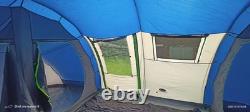 Sunncamp Shadow 800 DL 8 Berth Man Person Large Camping Poled Blue/Silver Tent