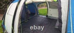 Sunncamp Shadow 800 DL 8 Berth Man Person Large Camping Poled Blue/Silver Tent