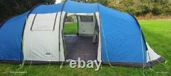 Sunncamp Shadow 800 DL 8 Berth Man Person Large Camping Poled Blue/Silver Tent