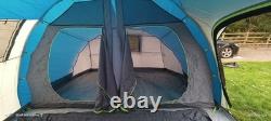 Sunncamp Shadow 800 DL 8 Berth Man Person Large Camping Poled Blue/Silver Tent
