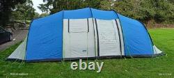 Sunncamp Shadow 800 DL 8 Berth Man Person Large Camping Poled Blue/Silver Tent