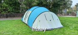 Sunncamp Shadow 800 DL 8 Berth Man Person Large Camping Poled Blue/Silver Tent