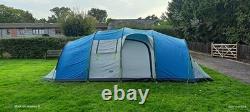 Sunncamp Shadow 800 DL 8 Berth Man Person Large Camping Poled Blue/Silver Tent